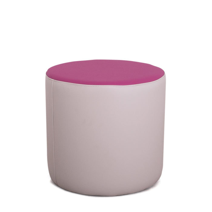 avalon outlet avalon pouf poltrona cilindro mamba in ecopelle trendy composizione colore fucsia diametro 45 cm