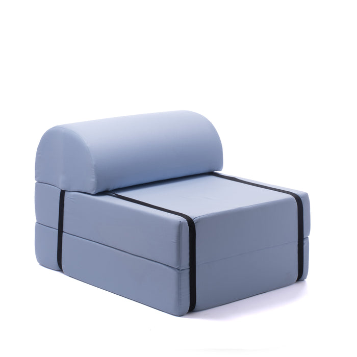 outlet poltrona letto seat l pieghevole in tessuto dim 90x70xh60 cm