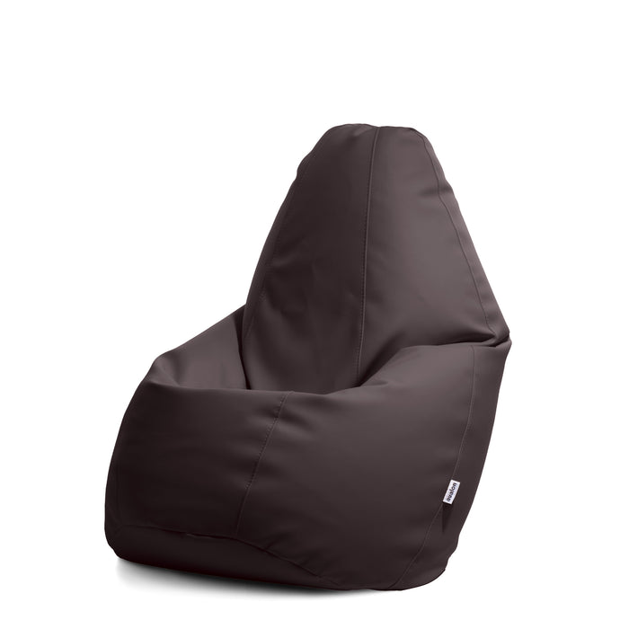 outlet pouf poltrona sacco grande bag l similpelle jazz dim 80 x 125 cm colore tabacco