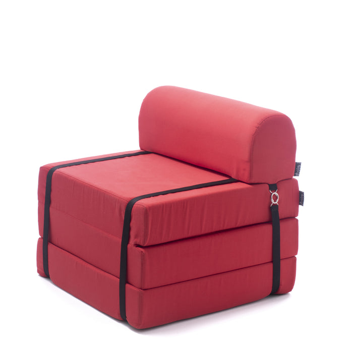 Outlet - Sillón cama plegable de tela Seat M dim: 60x60xH58 cm