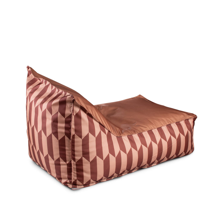 Pouf Poltrona Badd in tessuto Geometrica per interno e per esterno Dim. 72x110 cm