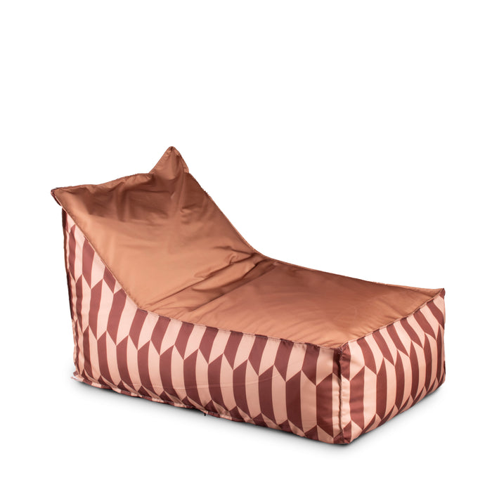 Pouf Poltrona Badd in tessuto Geometrica per interno e per esterno Dim. 72x110 cm