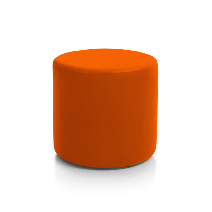 avalon outlet divanetto bar pouf cilindro alce in similpelle mamba colore arancio