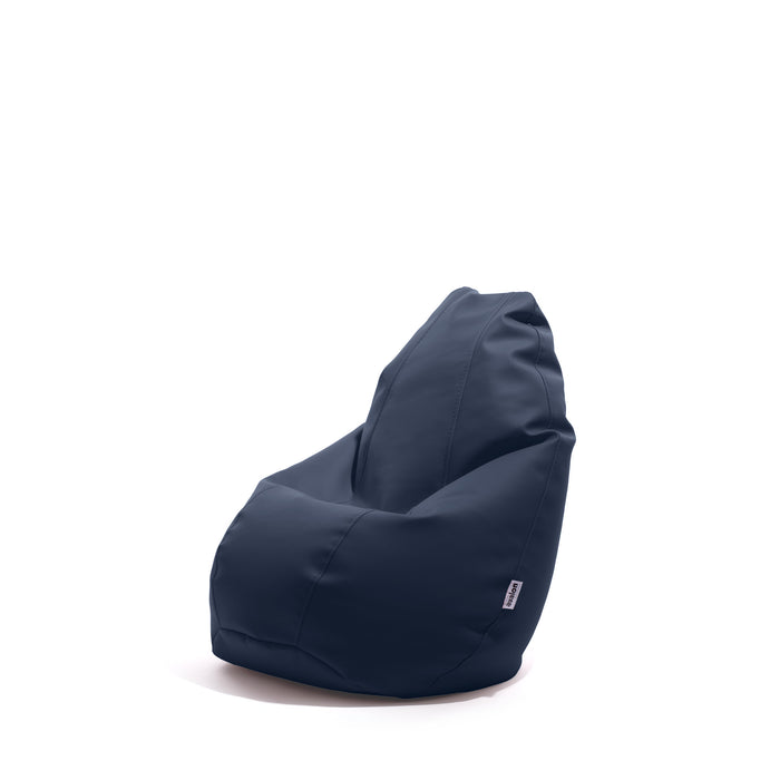 avalon outlet pouf poltrona sacco per bambini bag similpelle jazz dim 56x56x76 cm colore blu notte