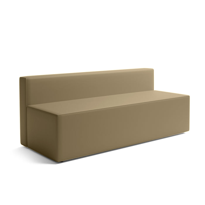 Puma 3-seater sofa without armrests in Mamba leatherette