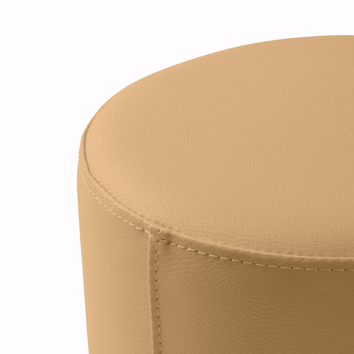 Avalon Tavolino Pouf Rigido Cilindro Similpelle Mamba Trendy Diam. 70 Cm, Alt. 43 Cm