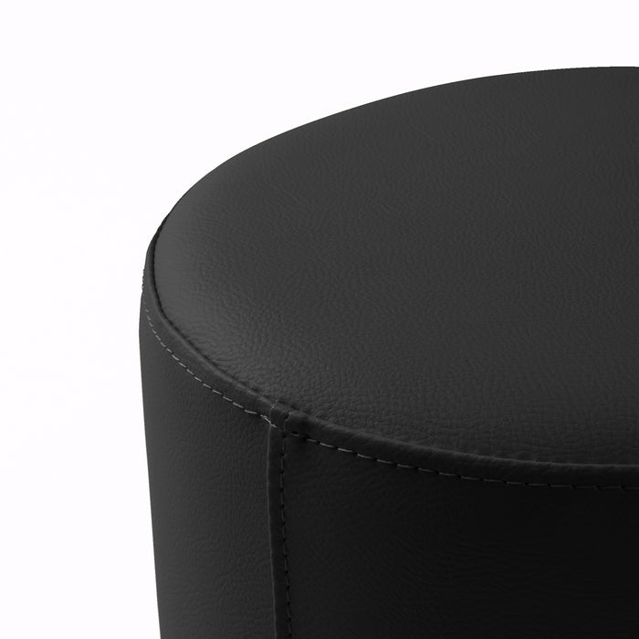 Avalon Pouf Rigido Cilindro Similpelle Mamba Trendy Diam. 45 cm, Alt. 43 cm