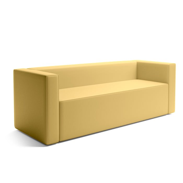 Puma 3-seater sofa with armrests in Mamba leatherette