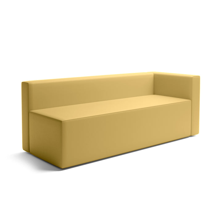 Puma 3-seater sofa with right armrest in Mamba leatherette