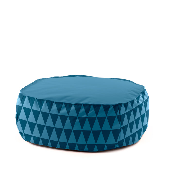 Pouf Poltrona Park In Tessuto Geometrica per interno e per esterno Dim.100x100x40 Cm